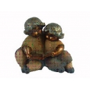 立體擺飾兩個小孩(CF-1603-46 U06 )y13092 立體雕塑.擺飾 立體擺飾系列-動物、人物系列